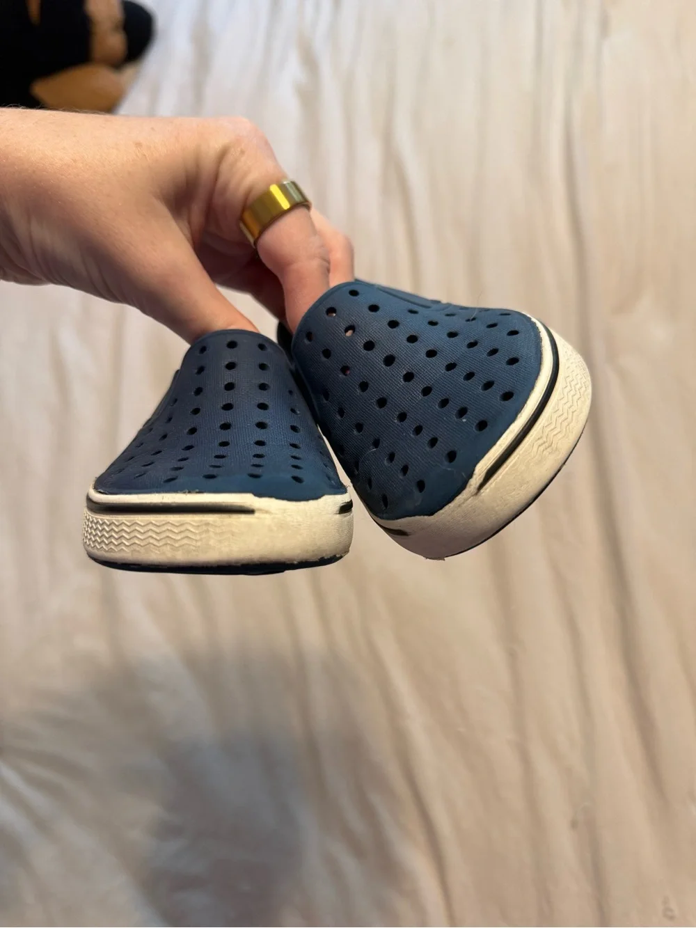 Native Miles Slip-On Kids Shoes - Navy
